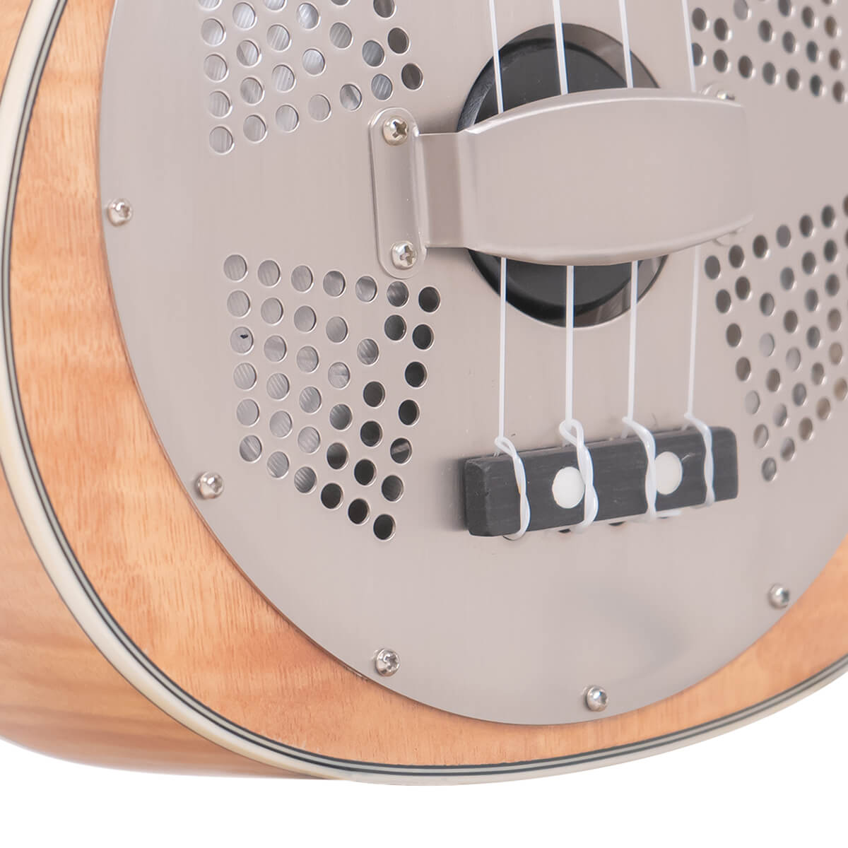 Gold Tone ResoMaple Tenor-Scale Curly Maple Resonator Ukulele with Gig Bag - Image 3