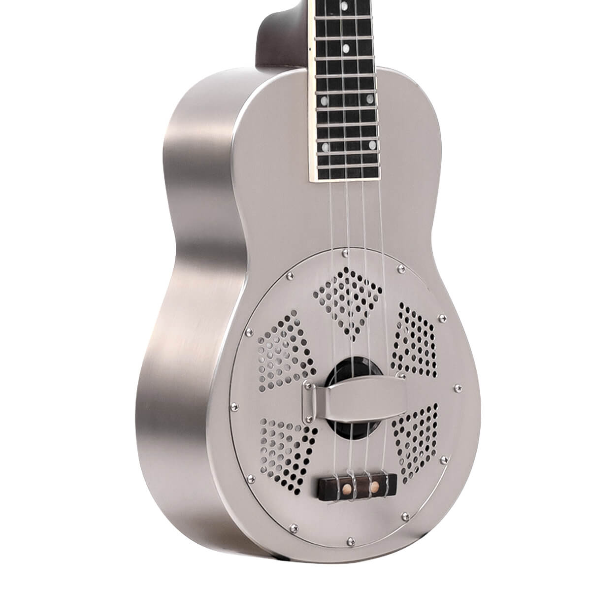 Gold Tone ResoUke/L Concert-Scale Metal Body Resonator Ukulele with Gig Bag (Left-Handed) - Image 2
