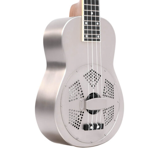 Alternative view of Gold Tone ResoUke Tenor-Scale Metal Body Resonator Ukulele with Gig Bag