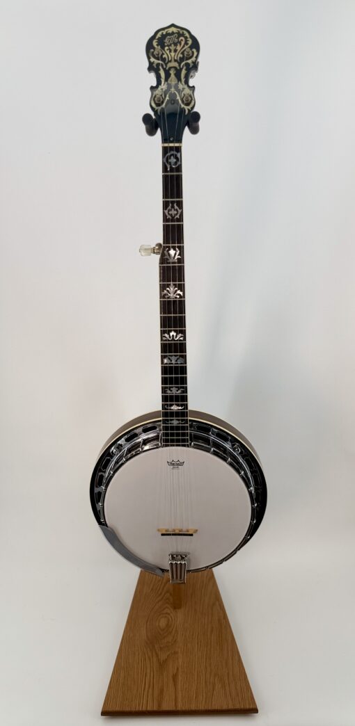 1970s GTR Florentine Special banjo, full front, mahogany with chrome hardware