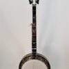 1983 Stelling Sunflower archtop 5-string banjo, full front view with the ornate Stelling cut flange