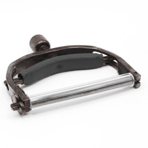 Paige Wide Capo for 6 String Acoustic Guitar, Smokey Black Nickel
