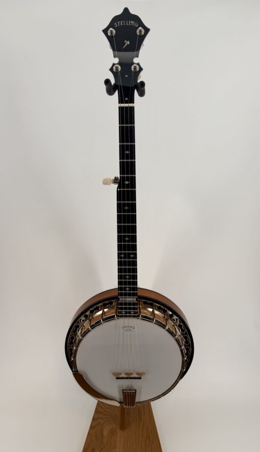 2021 Stelling Afton Star 5-string banjo, full front view (HERO)