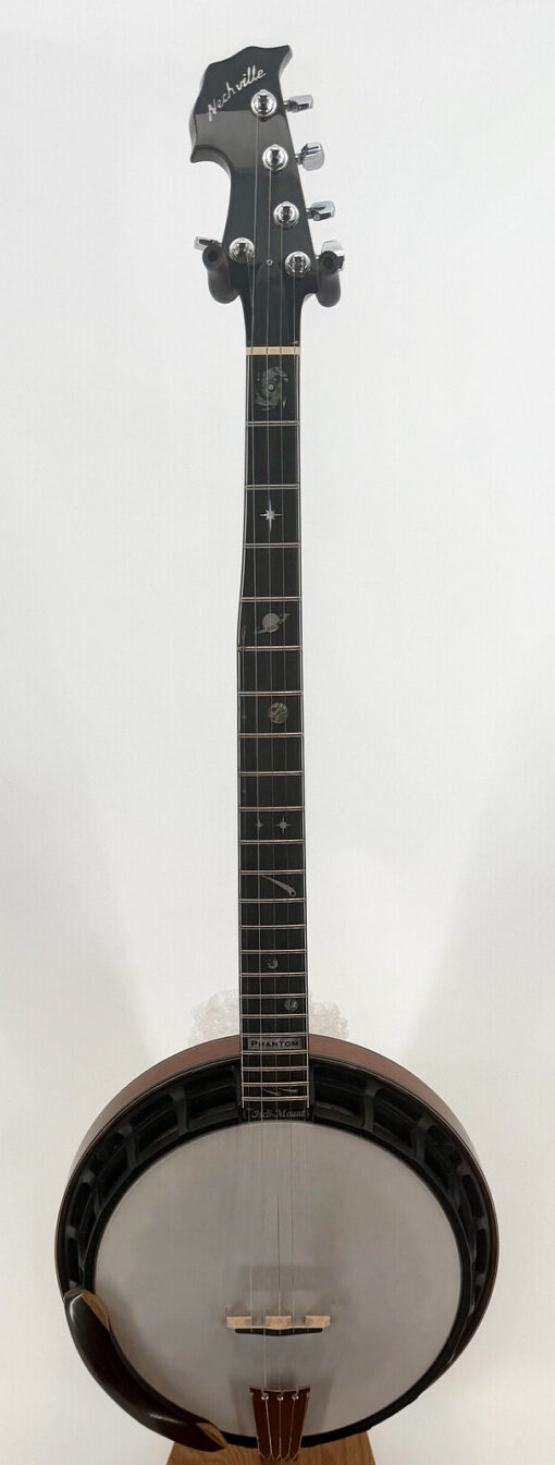2008 Nechville Custom Five-String Resonator Banjo, Nextar Pot, Walnut Phantom Neck