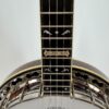 2009 Stelling Golden Cross banjo with the Golden Cross fretboard inlay above the pot and flange, at Banjo Warehouse in Yellow Springs, Ohio.