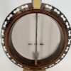2009 Stelling Golden Cross banjo with a back view of the open pot with the resonator off, at Banjo Warehouse in Yellow Springs, Ohio.