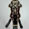 2010 Flint Hill FHB-280A banjo with the Flint Hill peghead, its decorative pearl-look inlay and four tuners, at Banjo Warehouse in Yellow Springs, Ohio.
