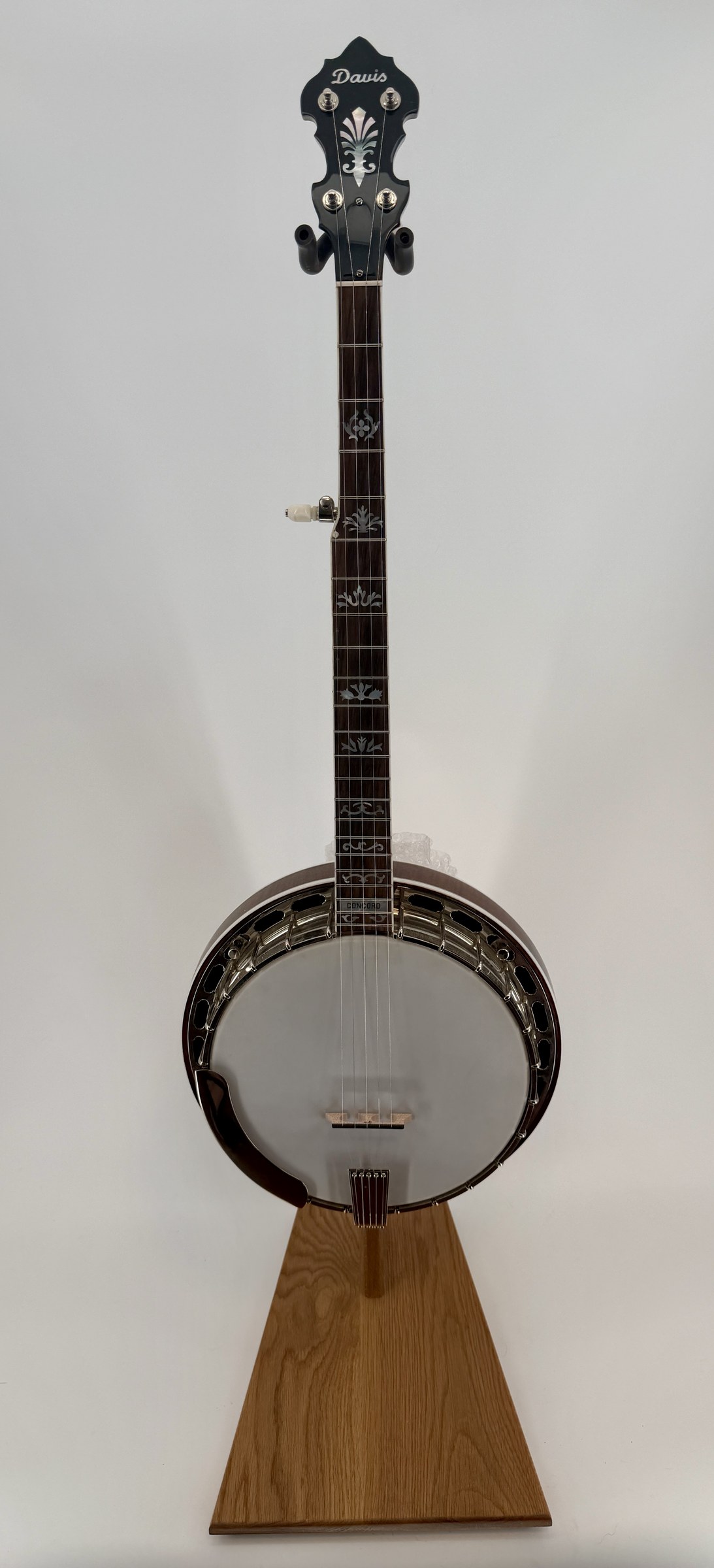 2015 Davis Concord Prototype five-string resonator banjo, full front (HERO)