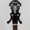 Davis pearl logo on the peghead of a 2015 Davis Concord Prototype