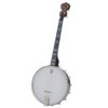 Deering Artisan Goodtime 17-Fret Tenor openback banjo with Artisan inlays, full front view, at Banjo Warehouse in Yellow Springs, Ohio.