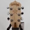 Deering Goodtime Six-R six-string resonator banjo with a front view of the Goodtime peghead and six tuners, at Banjo Warehouse in Yellow Springs, Ohio.