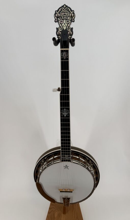 2003 Deering John Hartford five-string resonator banjo, full front (HERO)