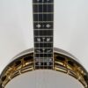 Hearts and Flowers inlay on the ebony fingerboard, where the neck meets the pot