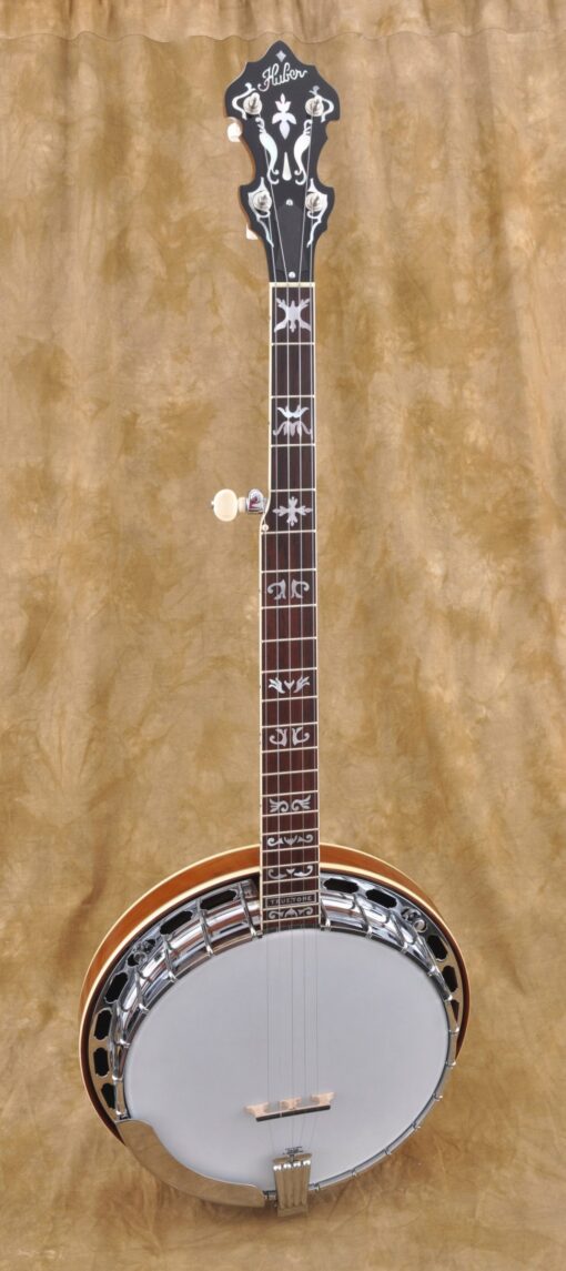 Huber VRB-4 Truetone five-string resonator banjo, full front (Huber catalog photo)