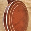 Figured walnut resonator back with marquetry rings, Huber VRB-4 Truetone (Huber catalog photo)