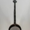 2008 Nechville Custom five-string resonator banjo with a walnut Phantom neck, full front view, at Banjo Warehouse in Yellow Springs, Ohio.