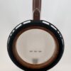 2008 Nechville Custom banjo with the resonator off, showing the back of the Nextar pot, at Banjo Warehouse in Yellow Springs, Ohio.