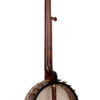 OME Juniper Maple 12 inch openback banjo with a figured maple neck and rim-stick, full back view, at Banjo Warehouse in Yellow Springs, Ohio.