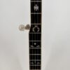 1989 Stelling Master's Cross 5-string banjo with the ebony fingerboard inlays and fifth string peg, at Banjo Warehouse in Yellow Springs, Ohio.