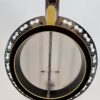 1989 Stelling Master's Cross 5-string banjo with its resonator off, showing the inside of the rim and the flange, at Banjo Warehouse in Yellow Springs, Ohio.